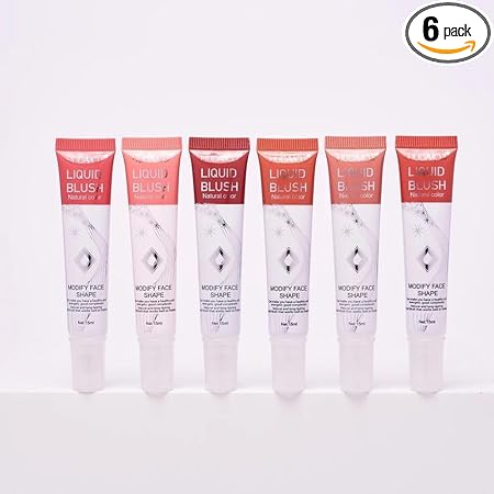 HUDAMOJI Liquid Blush Natural 6 Colors Set, Liquid Blush Makeup for Cheeks Matte Finish  (MULTICOLOR)